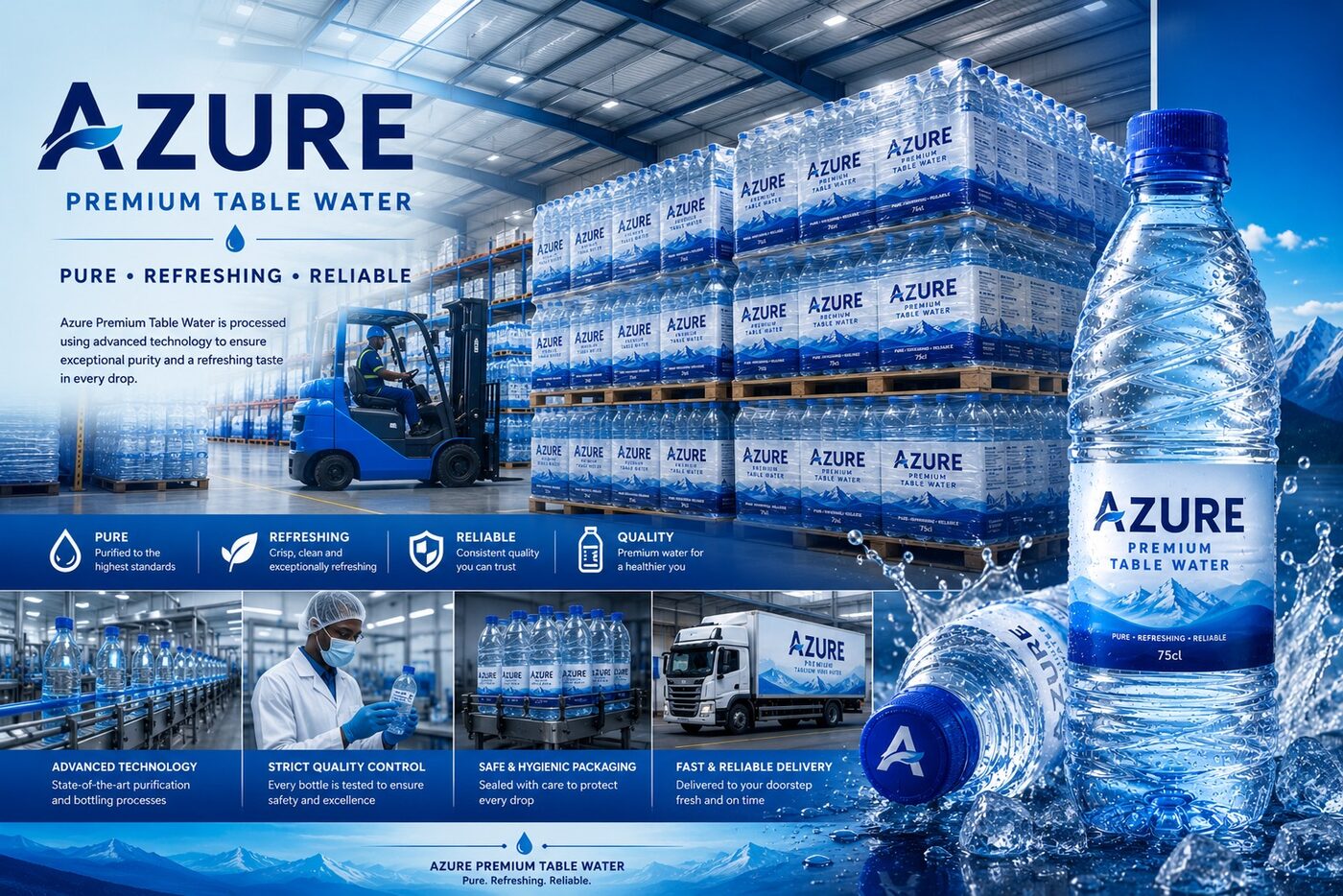 Azure Premium Table Water brand overview