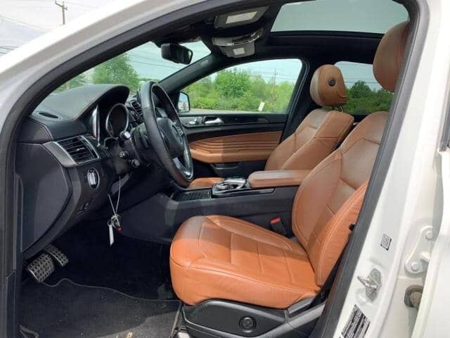 Luxury tan leather interior of Mercedes GLE Coupe at TRUST ZENNIA LTD